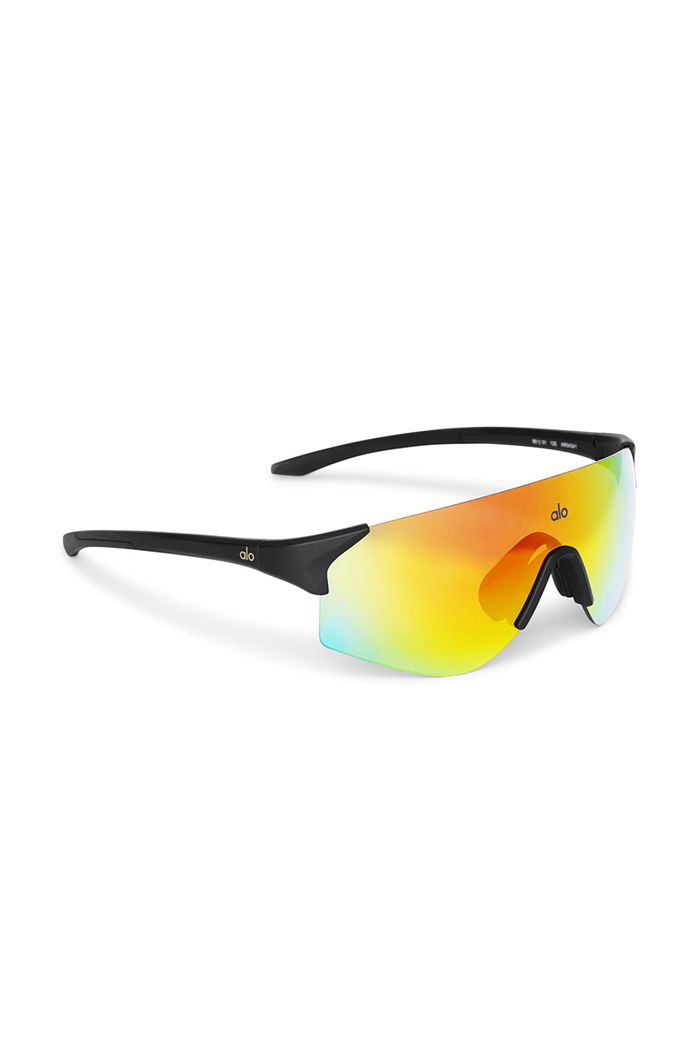 Lentes De Sol Alo Yoga Speed Mujer Negros | 943715ZJF