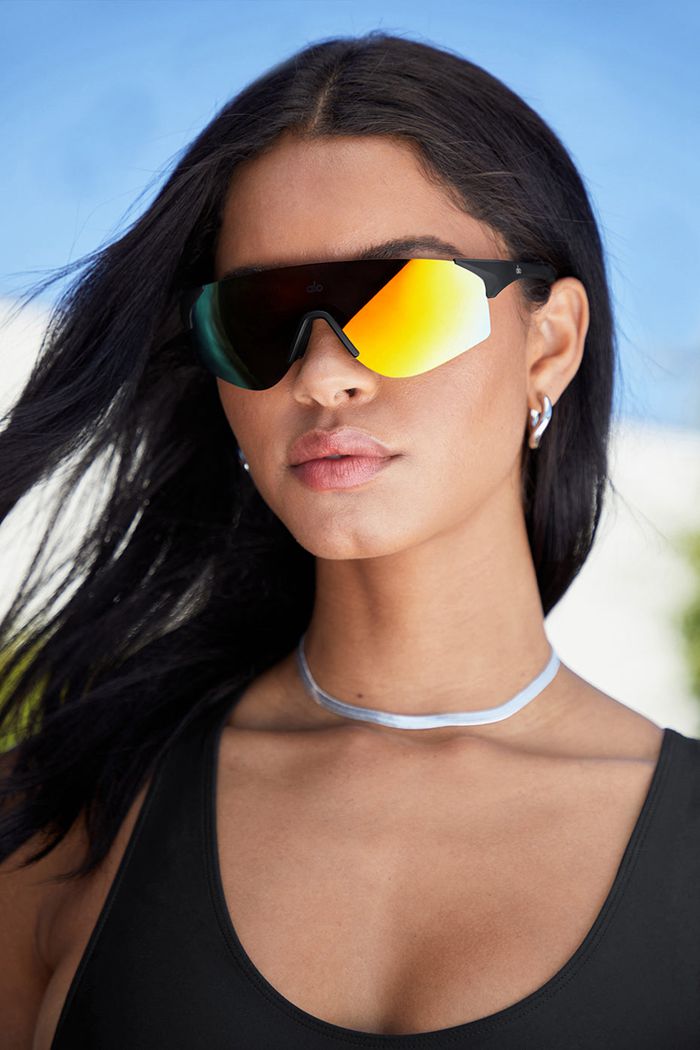 Lentes De Sol Alo Yoga Speed Mujer Negros | 943715ZJF