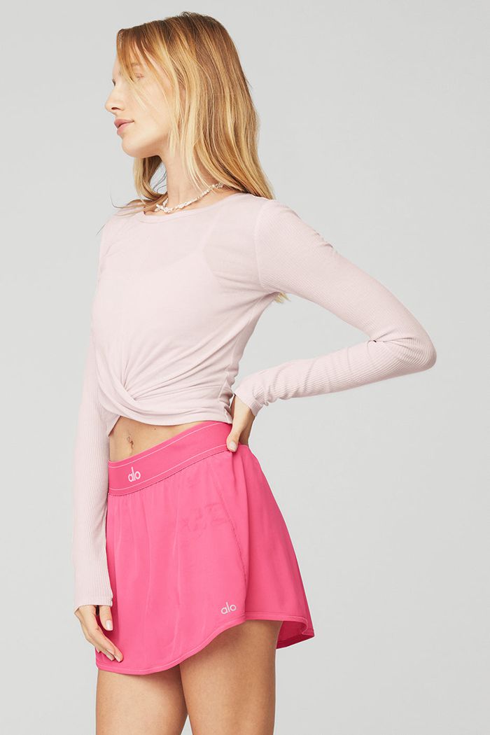 Long Sleeve Alo Yoga Cover Mujer Rosas | 907236SQD