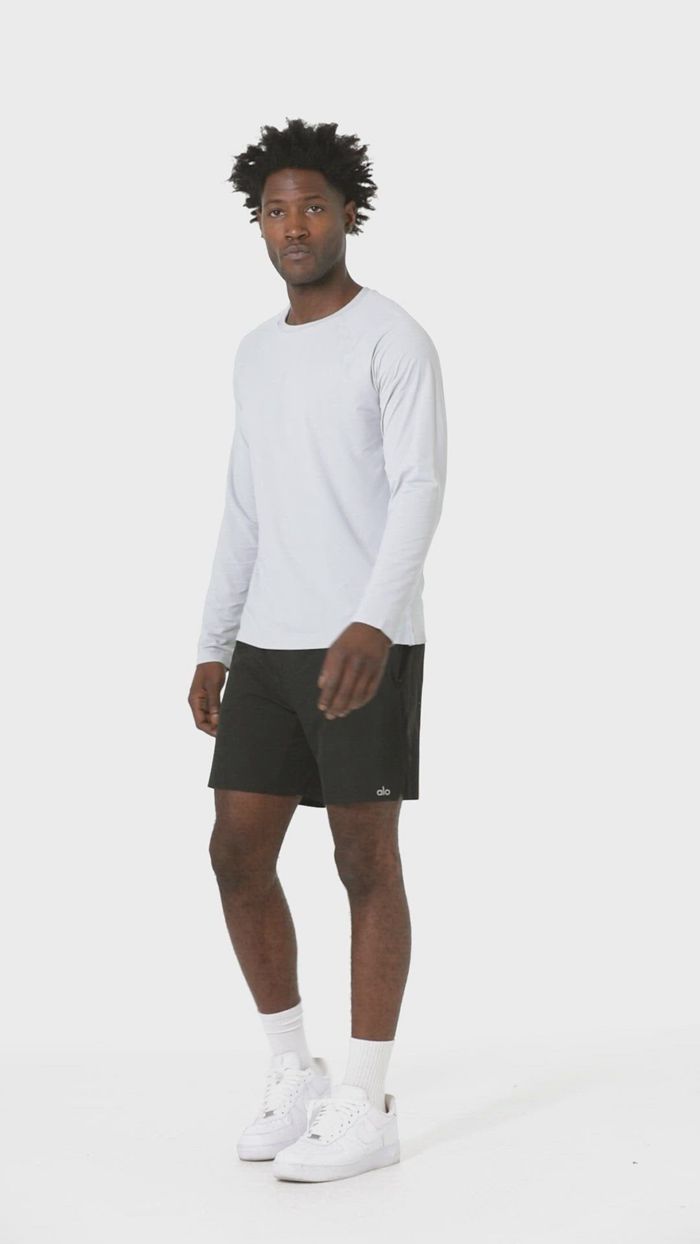 Long Sleeve Alo Yoga Idol Performance Tee Hombre Blancos | 079621EDC