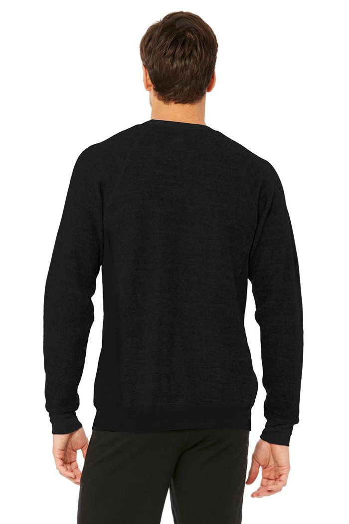 Long Sleeve Alo Yoga Triumph Crew Neck Sweatshirt Hombre Negros | 742658UVA