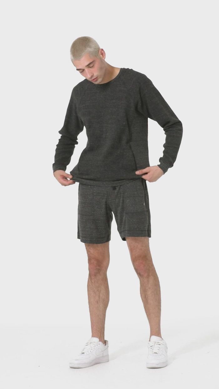 Long Sleeve Alo Yoga Triumph Crew Neck Sweatshirt Hombre Negros | 742658UVA
