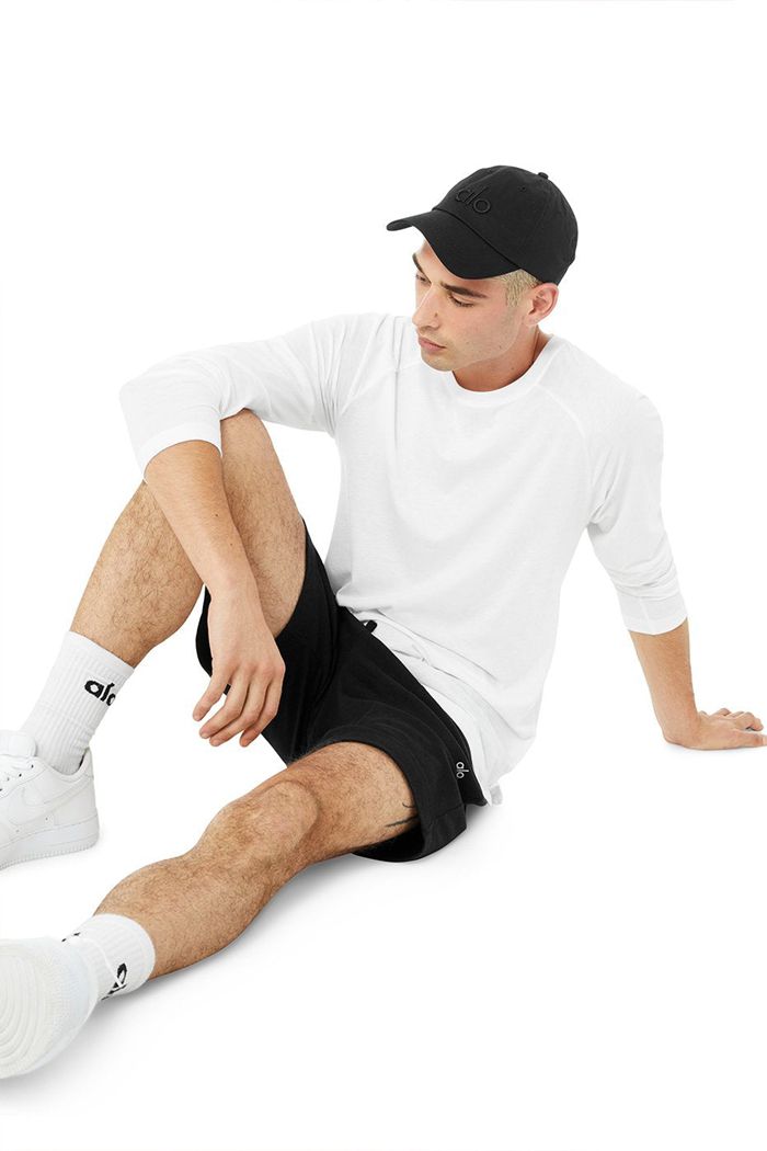 Long Sleeve Alo Yoga Triumph Tee Hombre Blancos | 912608MEZ