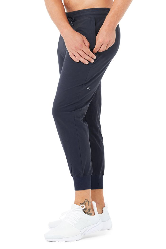 Pantalones Alo Yoga Co-Op 7/8 Hombre Negros | 094726PXT