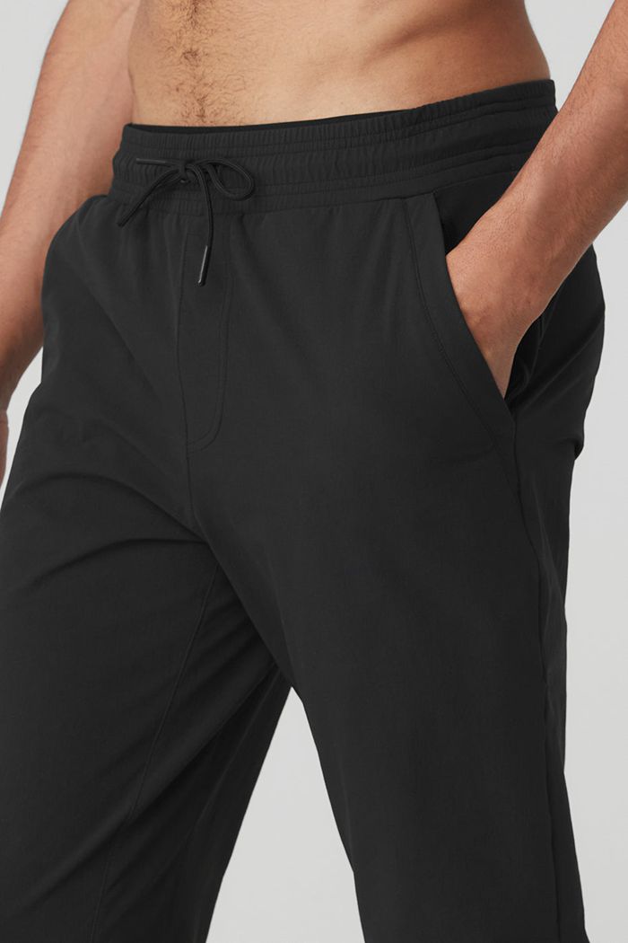 Pantalones Alo Yoga Co-Op 7/8 Hombre Negros | 601972ARZ