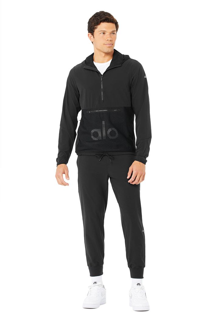Pantalones Alo Yoga Co-Op 7/8 Hombre Negros | 601972ARZ