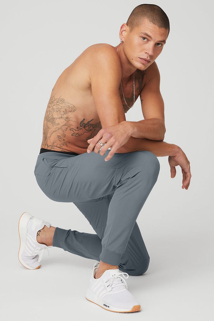 Pantalones Alo Yoga Co-Op Hombre Grises | 679810QXI