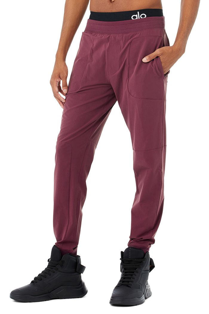Pantalones Alo Yoga Co-Op Hombre Rojos | 136748QER