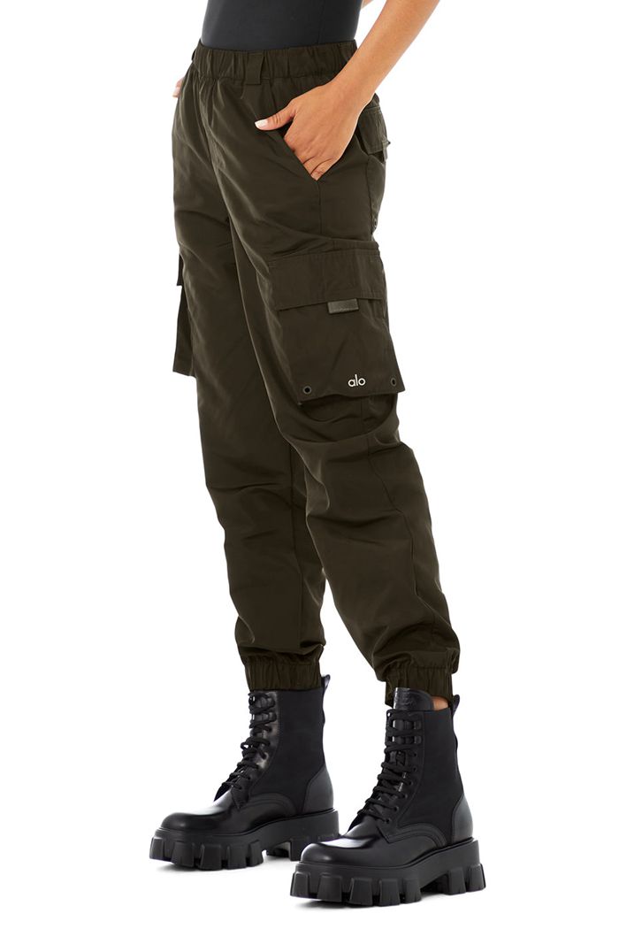 Pantalones Alo Yoga It Girl Mujer Verde Oliva Oscuro | 852976YDE