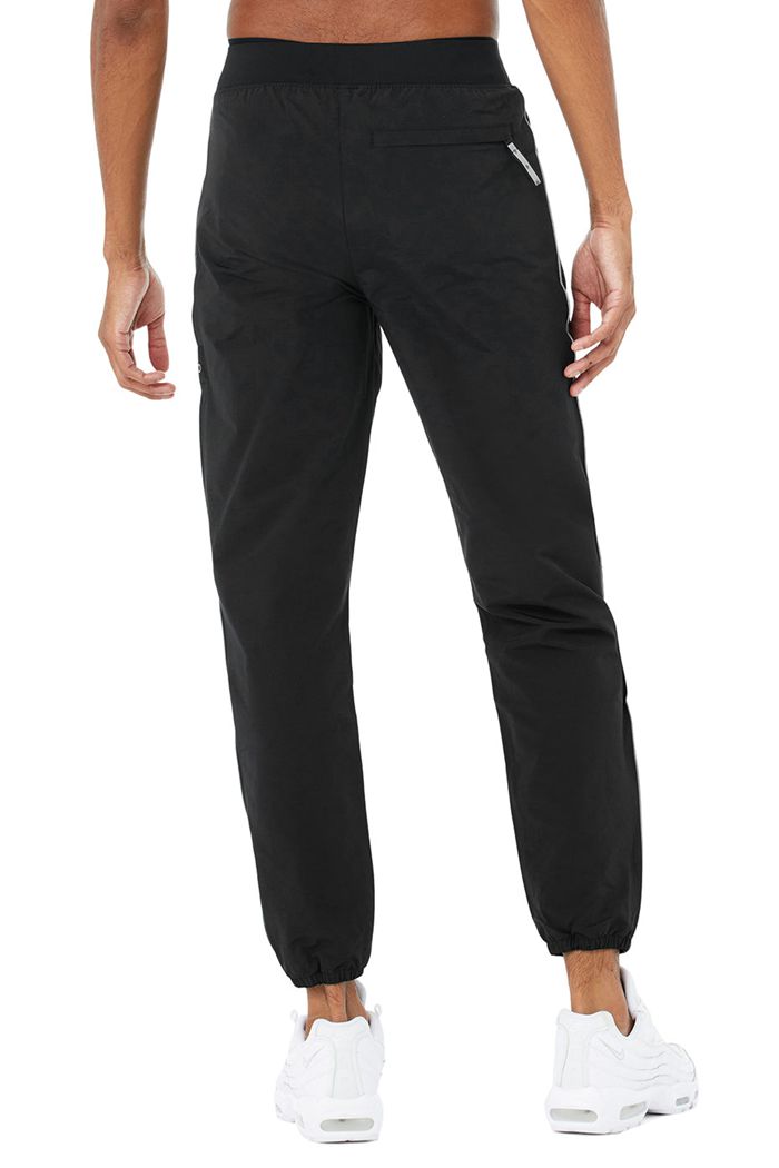 Pantalones Alo Yoga Torrent Pista Sweat Hombre Negros | 854203NJH