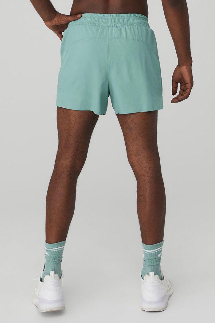 Short Alo Yoga 5'' Adapt Correr Hombre Azules | 698207VBP