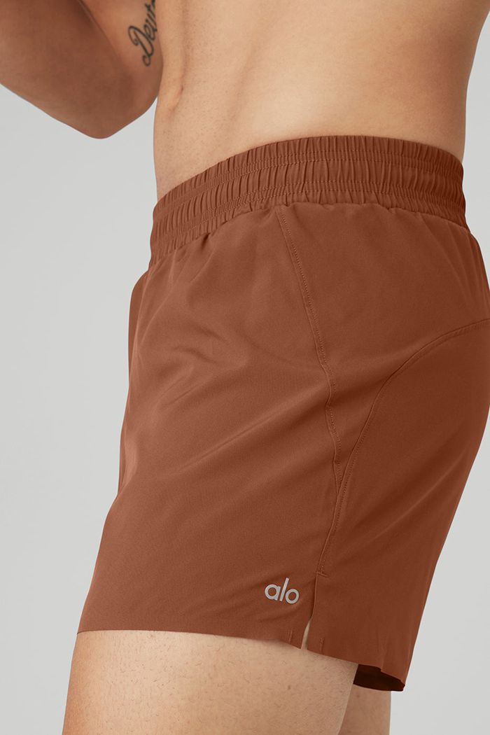 Short Alo Yoga 5'' Adapt Correr Hombre Rojos | 094231FKG