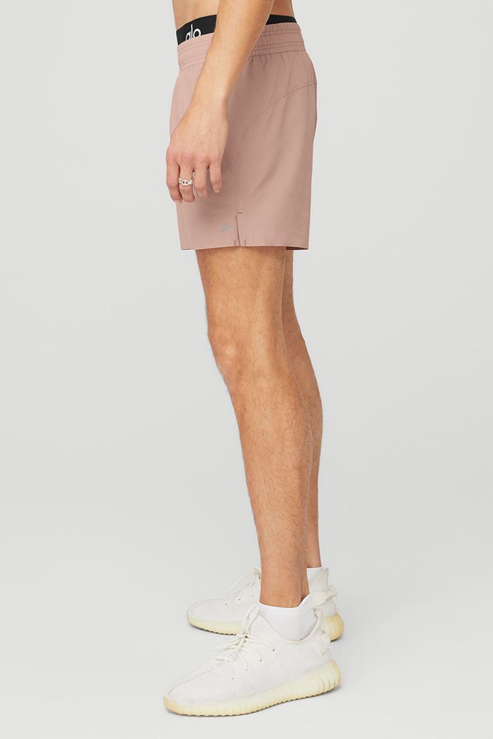 Short Alo Yoga 5'' Adapt Correr Hombre Rosas | 398027ZCV