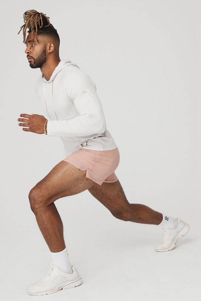 Short Alo Yoga 5'' Adapt Correr Hombre Rosas | 398027ZCV