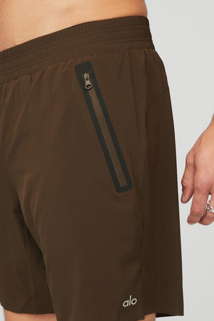 Short Alo Yoga 7'' Advance 2-In-1 Hombre Negros | 807453VUK