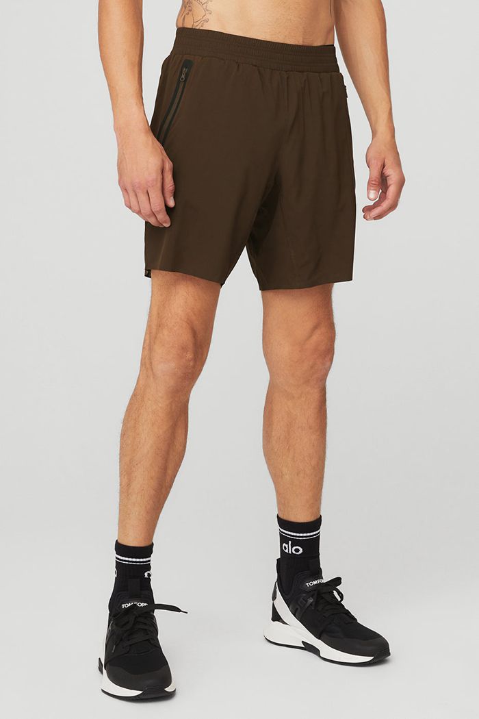 Short Alo Yoga 7\'\' Advance 2-In-1 Hombre Negros | 807453VUK