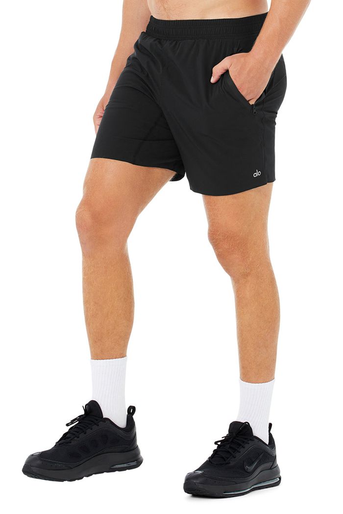Short Alo Yoga 7 Advance 2-In-1 Hombre Negros | 036947WEB