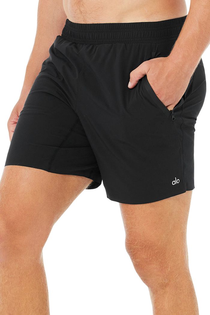 Short Alo Yoga 7 Advance 2-In-1 Hombre Negros | 036947WEB
