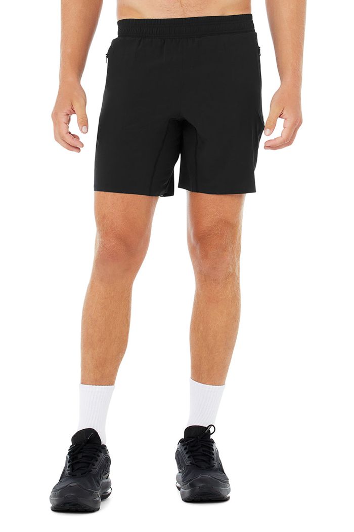Short Alo Yoga 7 Advance 2-In-1 Hombre Negros | 036947WEB