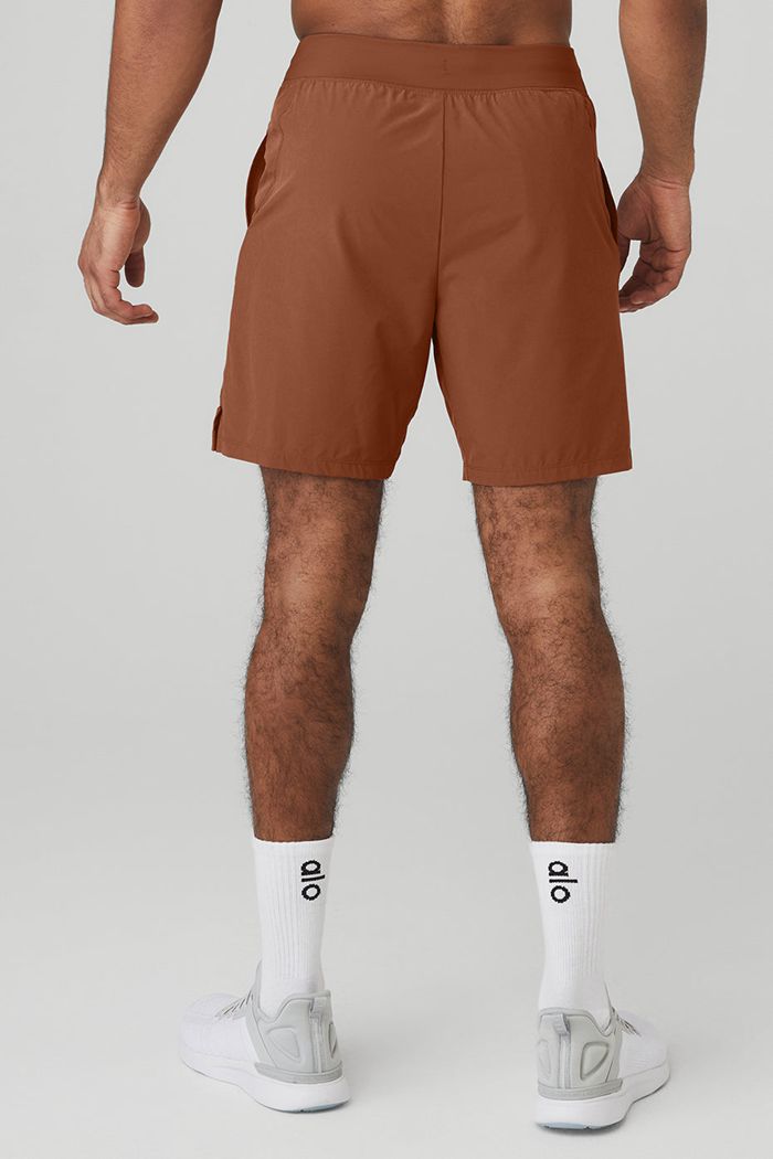 Short Alo Yoga 7'' Repetition Hombre Rojos | 264830QFB