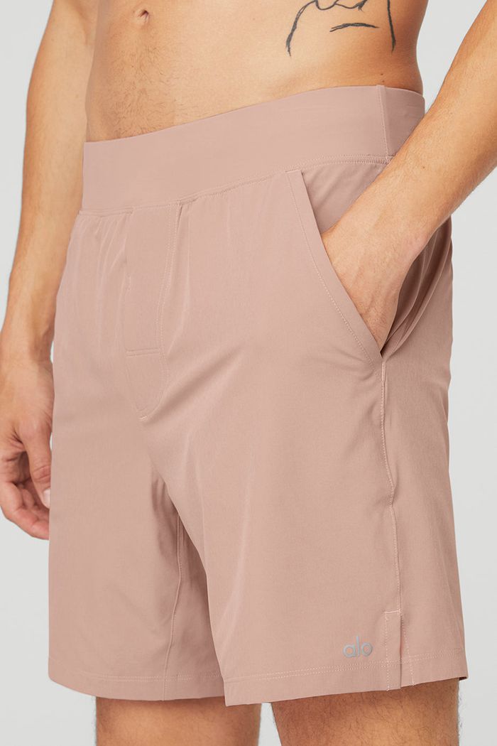 Short Alo Yoga 7'' Repetition Hombre Rosas | 276890LUS
