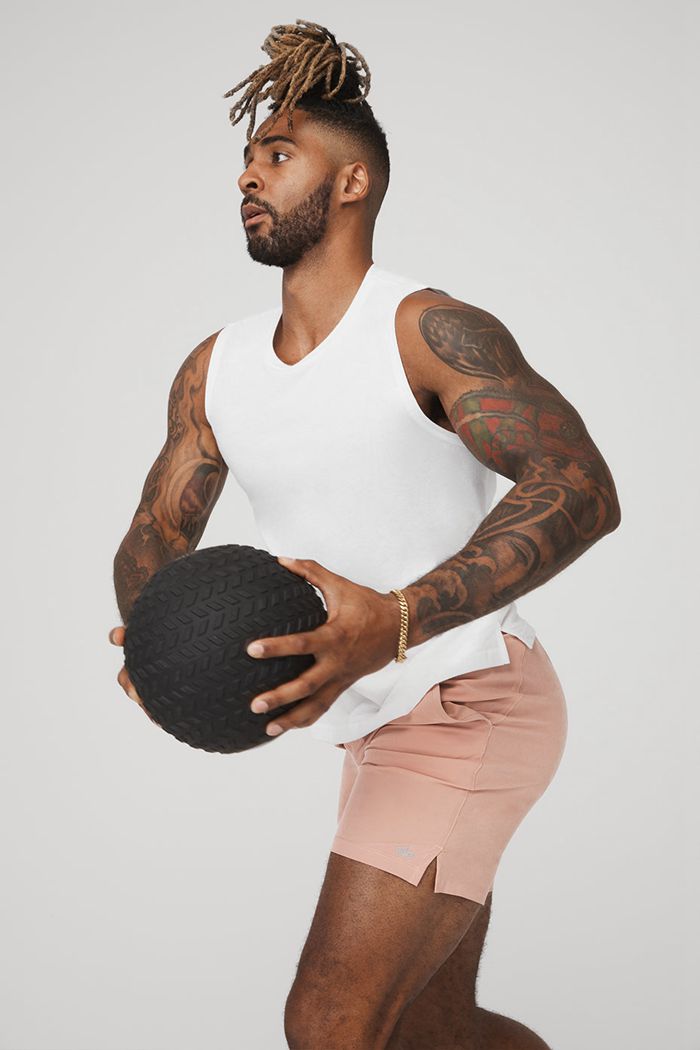 Short Alo Yoga 7'' Repetition Hombre Rosas | 276890LUS