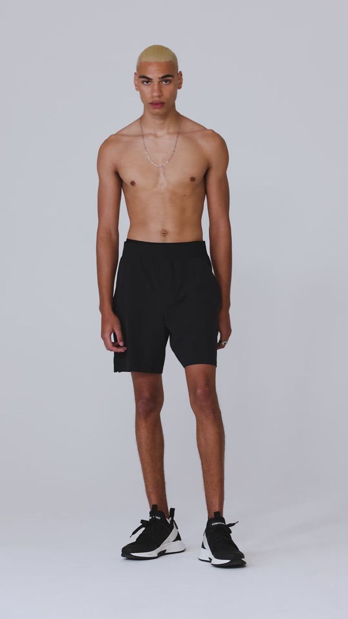 Short Alo Yoga 9'' Repetition Hombre Grises Oscuro | 087312FMT
