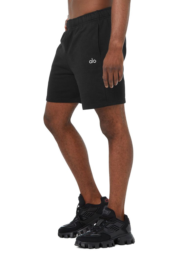 Short Alo Yoga Accolade Sweat Hombre Negros | 038179WQG