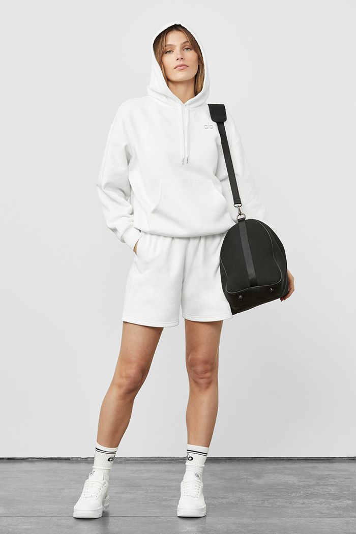 Short Alo Yoga Accolade Sweat Mujer Blancos | 897031HNM
