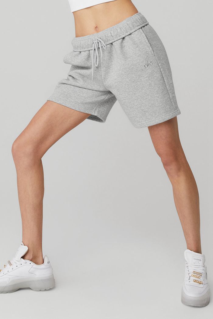 Short Alo Yoga Accolade Sweat Mujer Grises | 431627ZUM