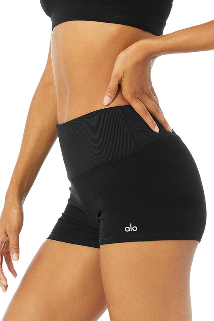 Short Alo Yoga Alosoft Aura Mujer Negros | 834796BLX