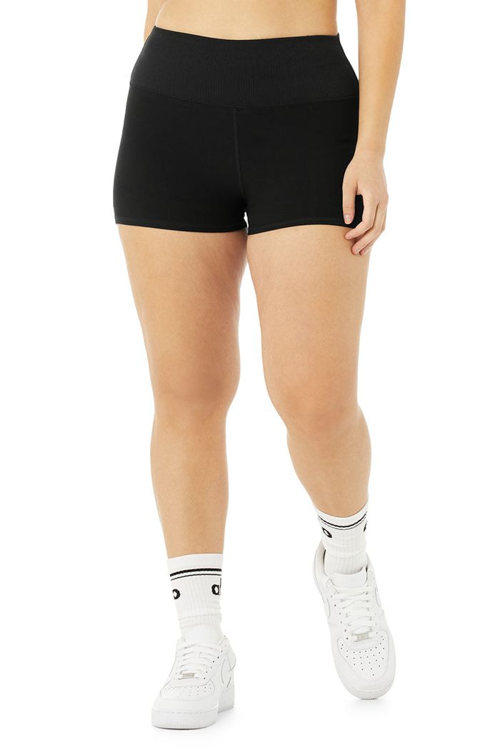 Short Alo Yoga Alosoft Aura Mujer Negros | 834796BLX