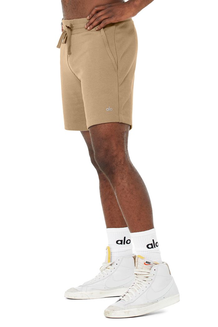 Short Alo Yoga Chill Hombre Marrom | 753620CUO