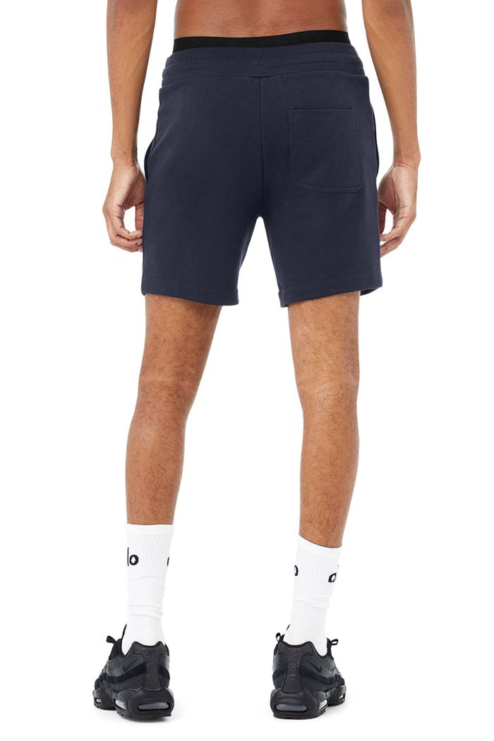 Short Alo Yoga Chill Hombre Negros | 742165VQD