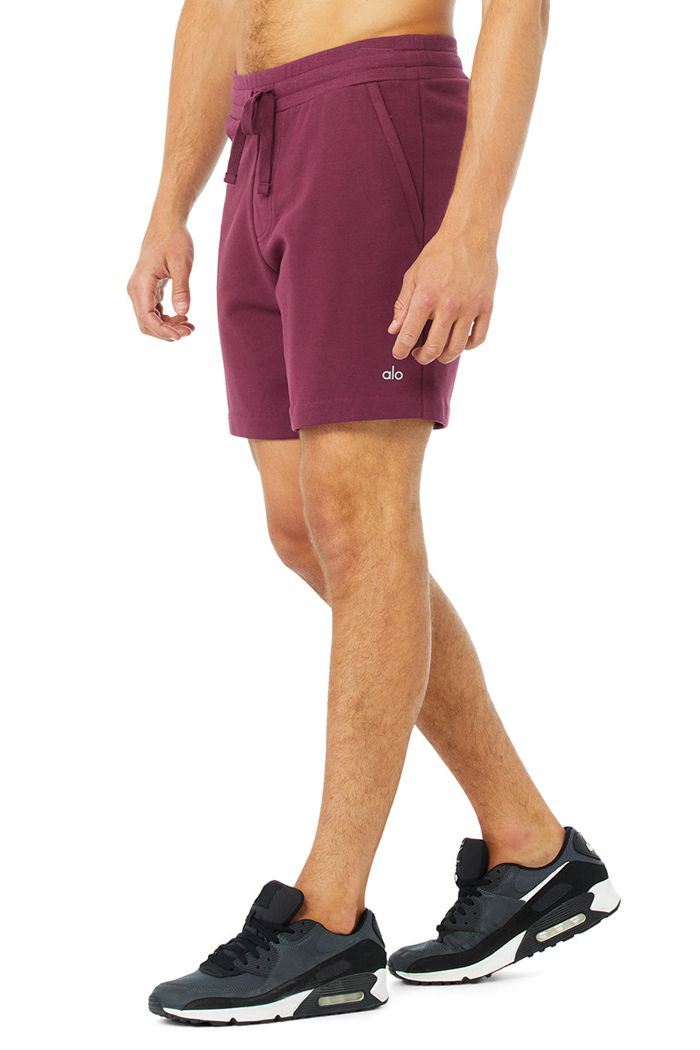 Short Alo Yoga Chill Hombre Rojos | 316582KSF