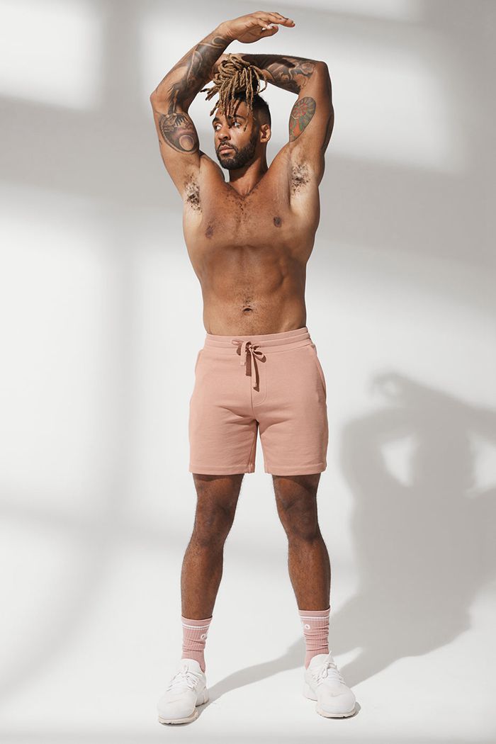 Short Alo Yoga Chill Hombre Rosas | 365701ZUG