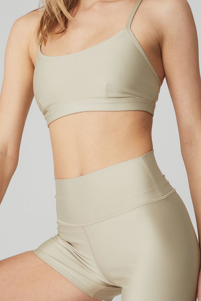 Short Alo Yoga High-Cintura Airlift Mujer Marrom | 082354NTU