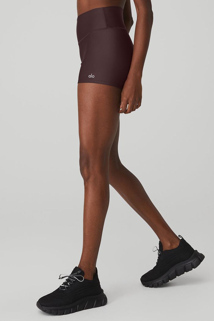 Short Alo Yoga High-Cintura Airlift Mujer Negros | 628031RTY