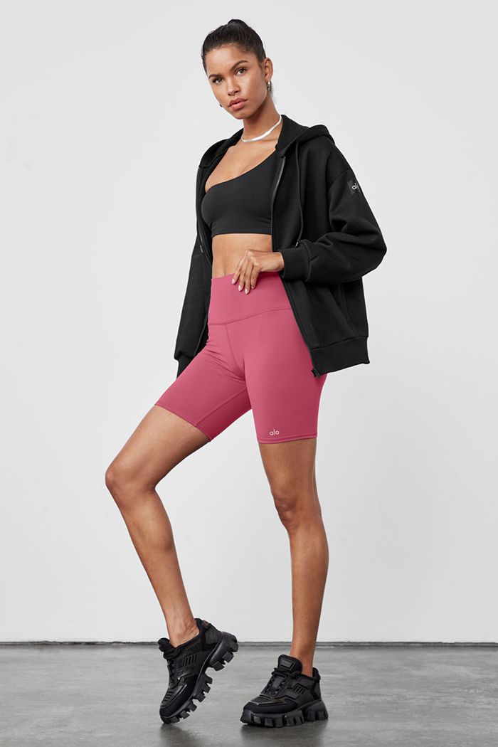 Short Alo Yoga High-Cintura Ciclismo Mujer Morados | 249653BGY