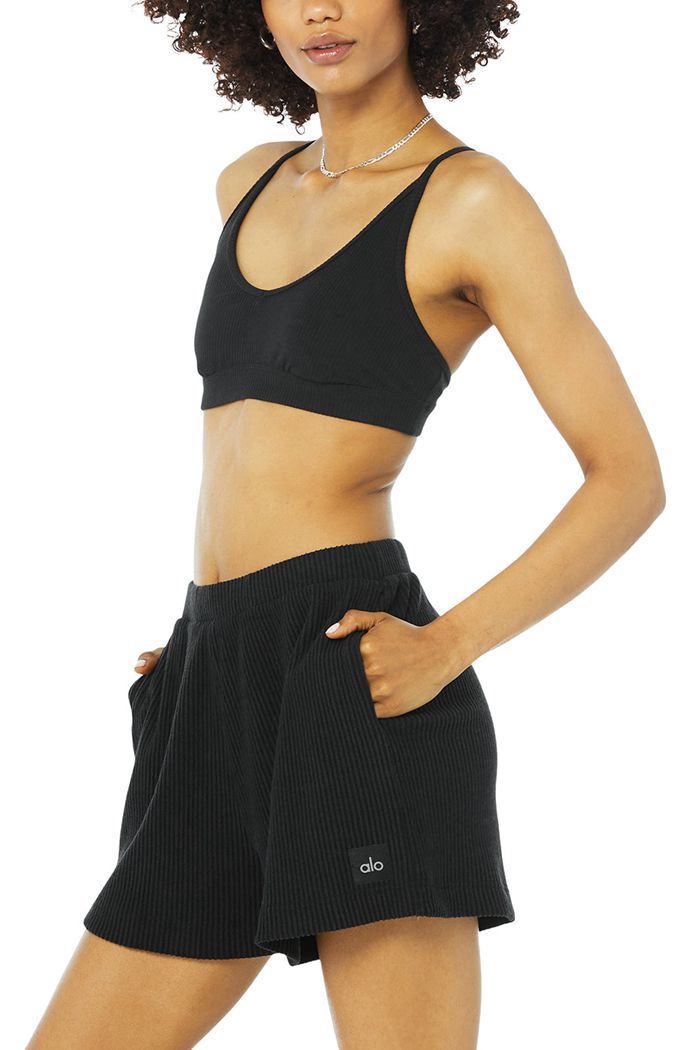 Short Alo Yoga Muse Mujer Negros | 796851AVI