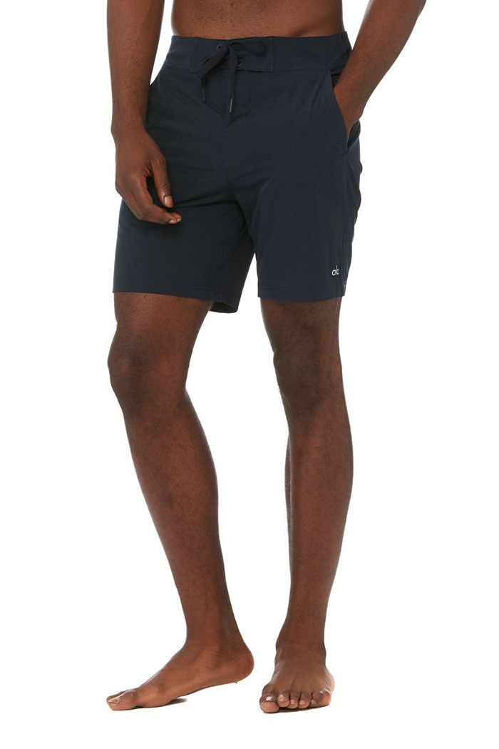 Short Alo Yoga Plow Board Hombre Azul Marino | 465013INY