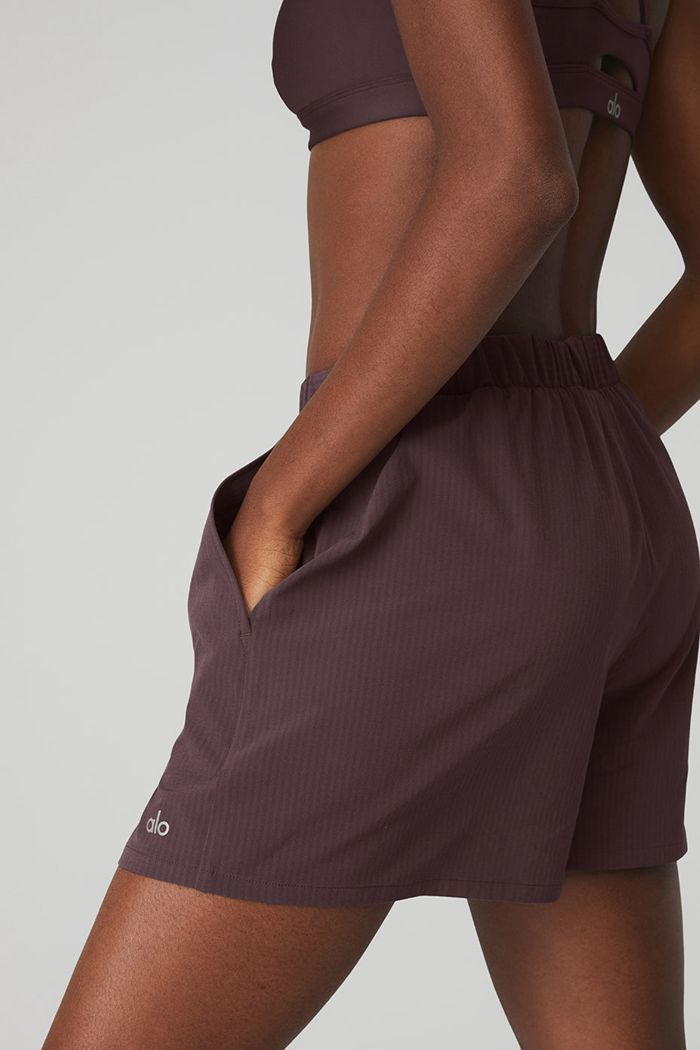 Short Alo Yoga Ready Set Mujer Negros | 453279SRO