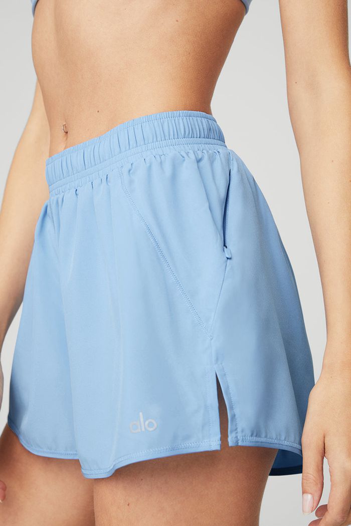 Short Alo Yoga Stride Mujer Azules | 541286REJ