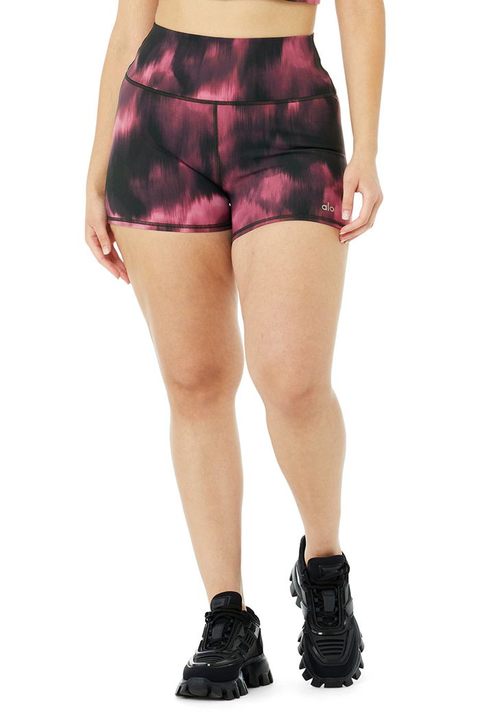 Short Alo Yoga Vapor High-Cintura Aurora Mujer Morados | 435920WBK