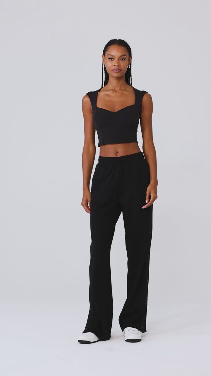 Short Sleeve Alo Yoga Ribbed Sweetheart Mujer Rosas | 321876SGI