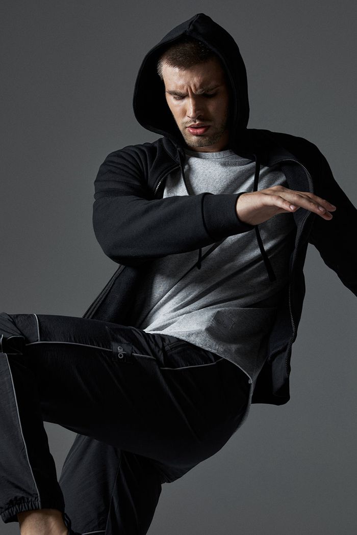 Short Sleeve Alo Yoga Society Crewneck Tee Hombre Grises | 250463ODJ