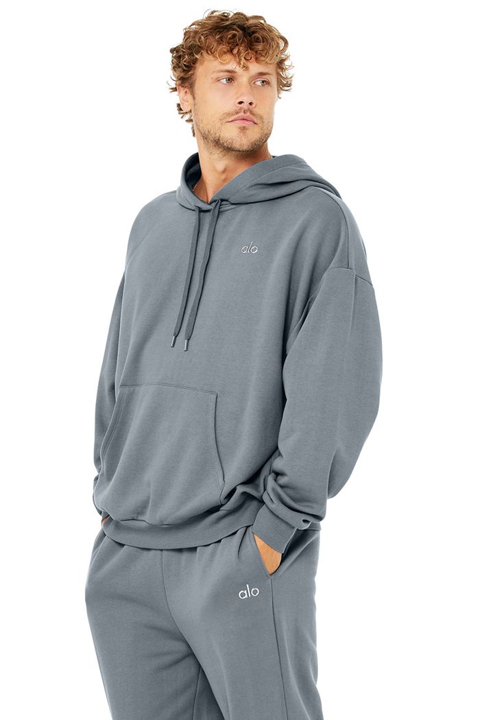 Sudadera Con Capucha Alo Yoga Accolade Hombre Grises | 164528GMB