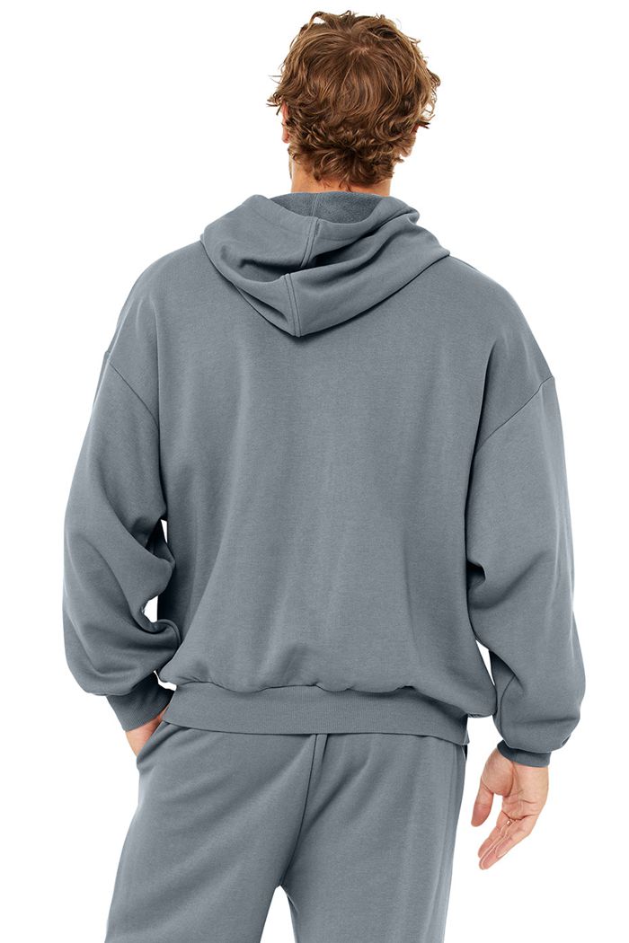 Sudadera Con Capucha Alo Yoga Accolade Hombre Grises | 164528GMB