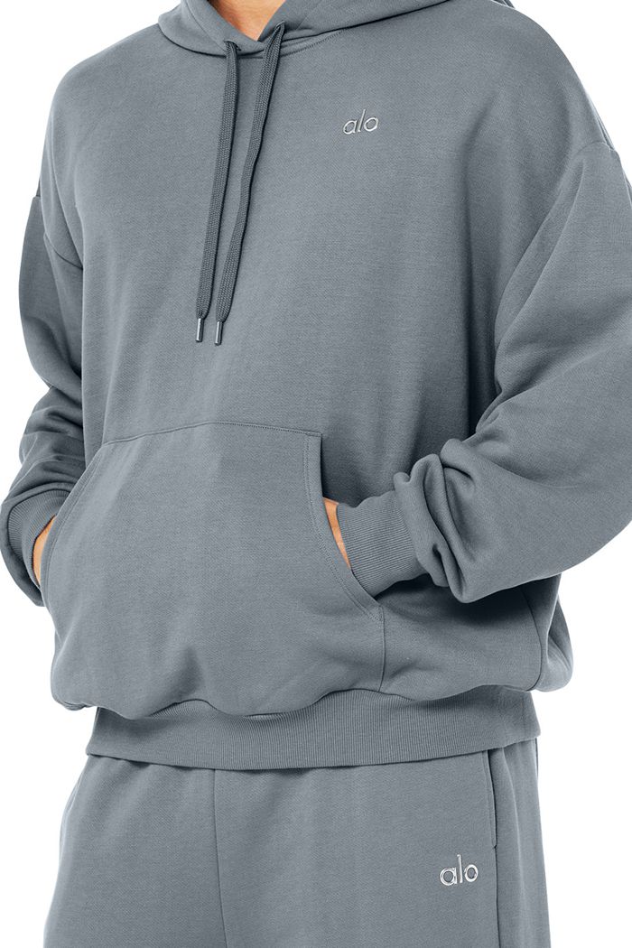 Sudadera Con Capucha Alo Yoga Accolade Hombre Grises | 164528GMB