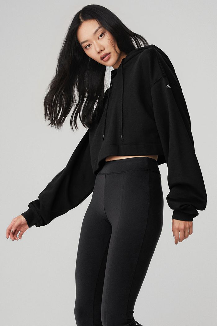 Sudadera Con Capucha Alo Yoga Bae Mujer Negros | 174065KPZ